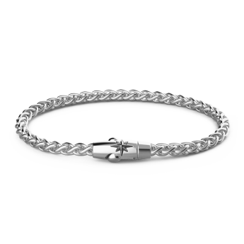 Bracciale solo maglia Zancan in argento.