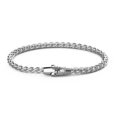 Bracciale solo maglia Zancan in argento.