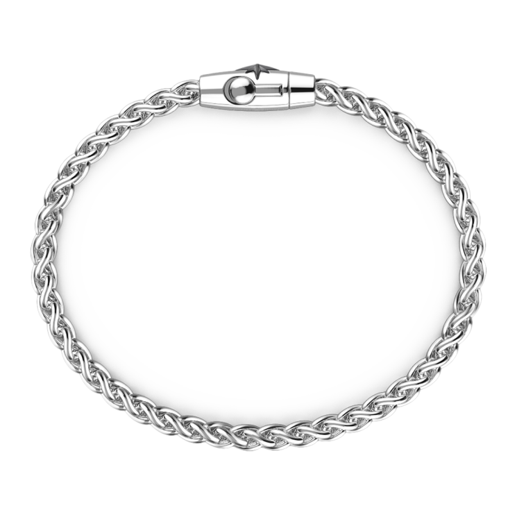 Bracciale solo maglia Zancan in argento.