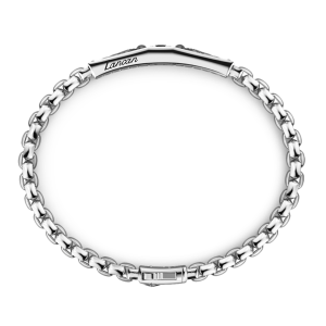 Bracciale Zancan in argento con targa e pietra nera. 2