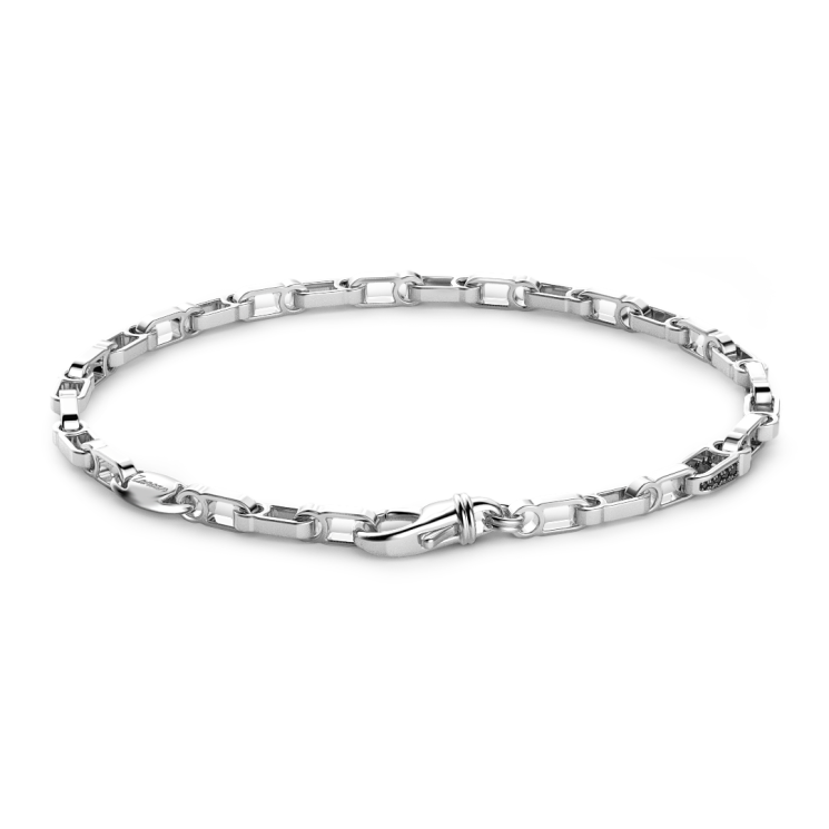 Zancan silver link-only bracelet
