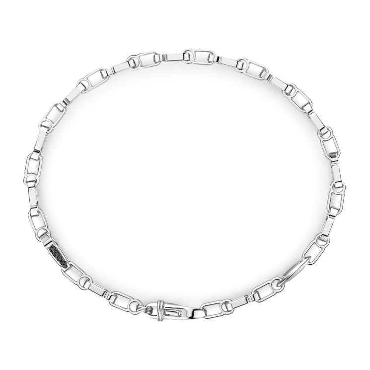 Zancan silver link-only bracelet