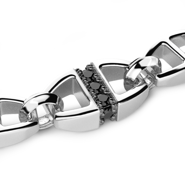 Bracciale solo maglia Zancan in argento