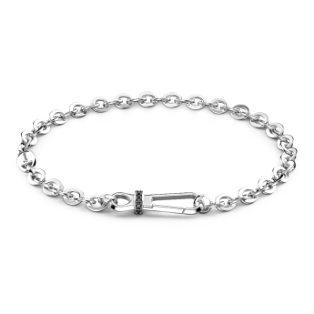 Zancan silver link-only bracelet