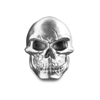 Anello teschio Zancan in argento  2