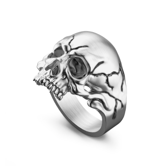 Anello teschio Zancan in argento 2