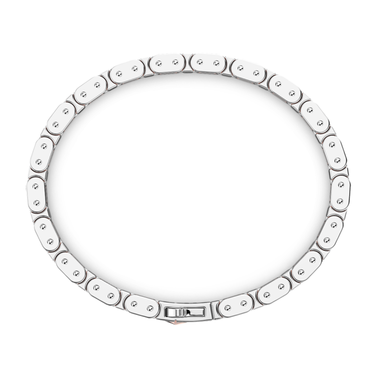 Zancan silver and rose gold men’s bracelet.