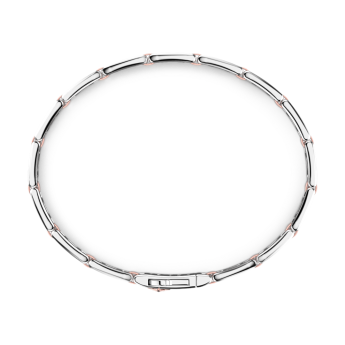Zancan silver and rose gold men’s bracelet. 2