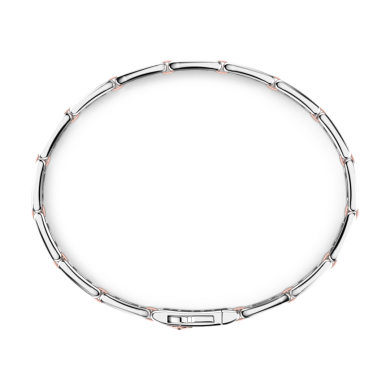 Zancan silver and rose gold men’s bracelet.