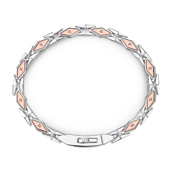 Bracciale da uomo Zancan in argento e oro rosa. 2