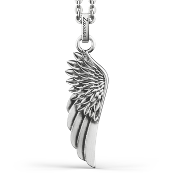 Collana Zancan in argento con pendente ad ala.