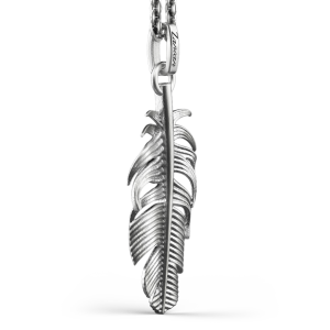 Collana Zancan in argento con pendente a piuma. 2
