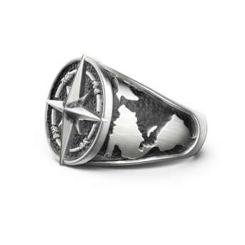 Anello Zancan in argento con finitura vintage. 2