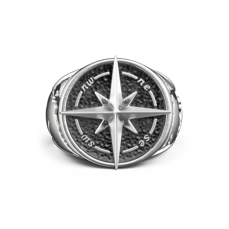Zancan vintage finish silver ring.