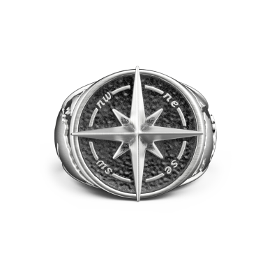 Zancan vintage finish silver ring.