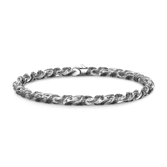 Zancan silver link-only bracelet.