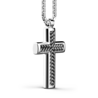 Collana Zancan in argento con pendente a croce. 2
