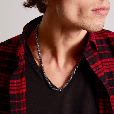 Collana Zancan in argento solo maglia.