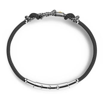 Bracciale Zancan in argento brunito con nodo. 2