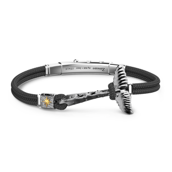 Bracciale Zancan in argento brunito con  coda di Sirena.