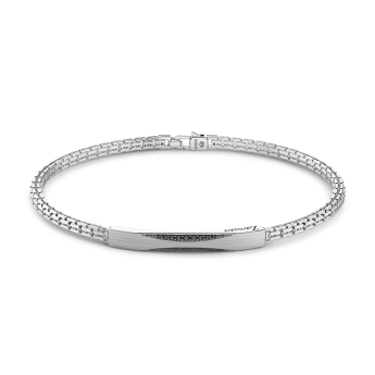 Bracciale Zancan in argento con pietre nere