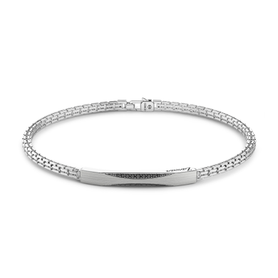Bracciale Zancan in argento con pietre nere