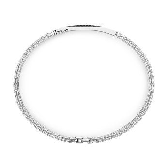 Bracciale Zancan in argento con pietre nere 2