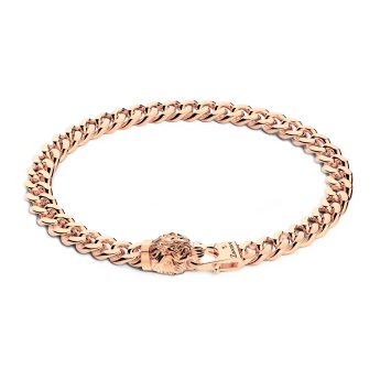 Bracciale a grumetta Zancan in argento con chiusura a testa di tigre.