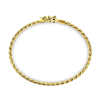 Bracciale a grumetta Zancan in argento con chiusura a testa di leone. 2