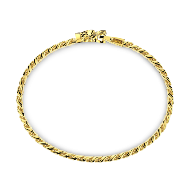 Bracciale a grumetta Zancan in argento con chiusura a testa di leone.