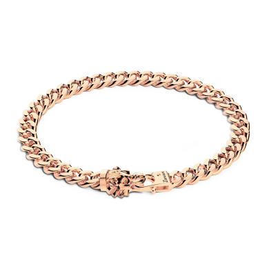 Bracciale a grumetta Zancan in argento con chiusura a testa di leone.