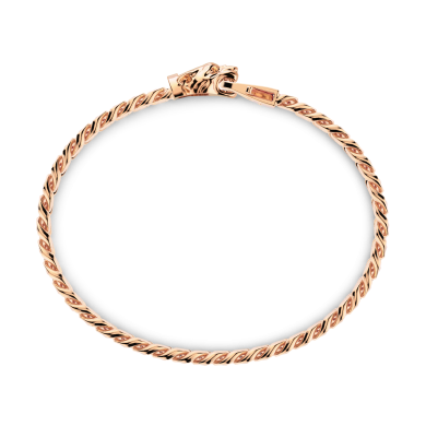 Zancan silver curb chain bracelet with panther head closure.