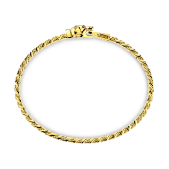 Zancan silver curb chain bracelet with bear head closure. 2