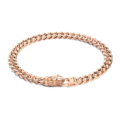 Bracciale a grumetta Zancan in argento con chiusura a testa di serpente.