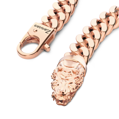 Bracciale a grumetta Zancan in argento con chiusura a testa di coccodrillo.