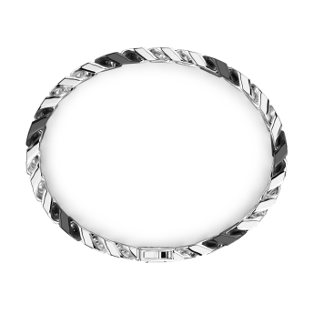 Bracciale a grumette Zanca in argento e ceramica con maglie smaltate. 2