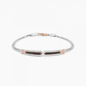 Bracciale  Zancan in oro bianco con diamanti.
