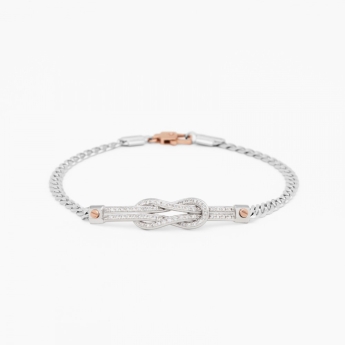 Bracciale  Zancan in oro bianco con diamanti.