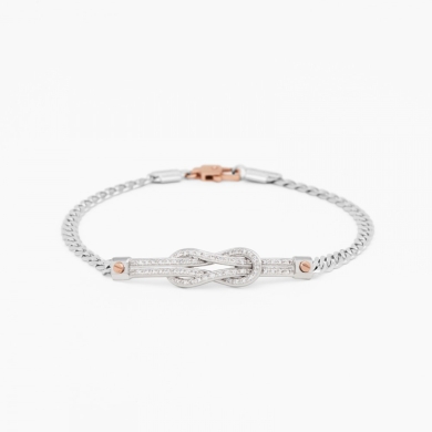 Zancan-Armband aus Weißgold mit Diamanten.