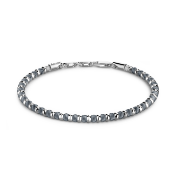 Zancan soft silver beads bracelet.
