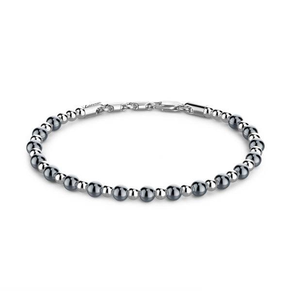 Zancan soft silver beads bracelet.