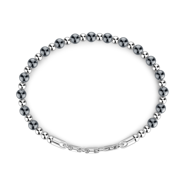 Zancan-Gliederarmband aus Silber mit Kugeln.