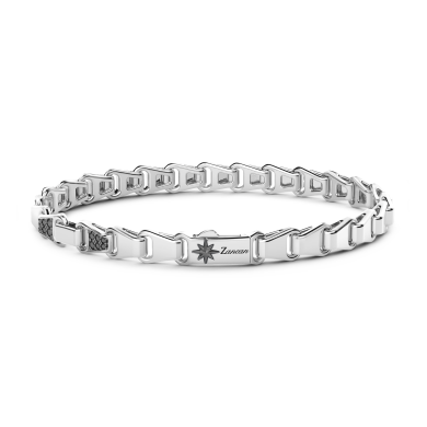 Bracciale solo maglia Zancan in argento.