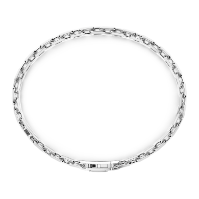 Pulsera Zancan solo malla de plata.