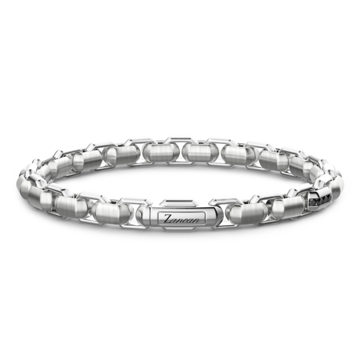 Zancan silver link-only bracelet.