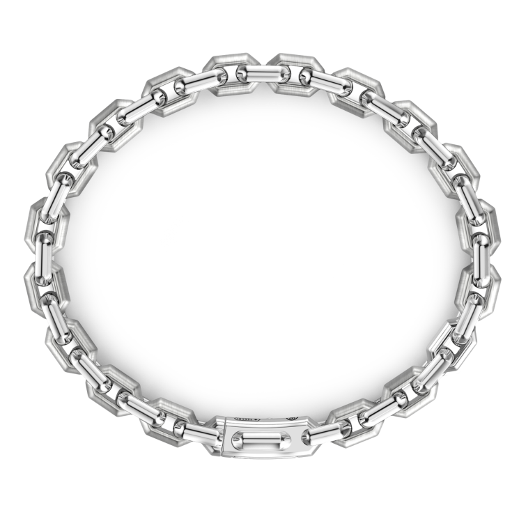 Zancan silver link-only bracelet.