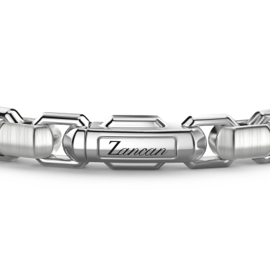 Zancan silver link-only bracelet.