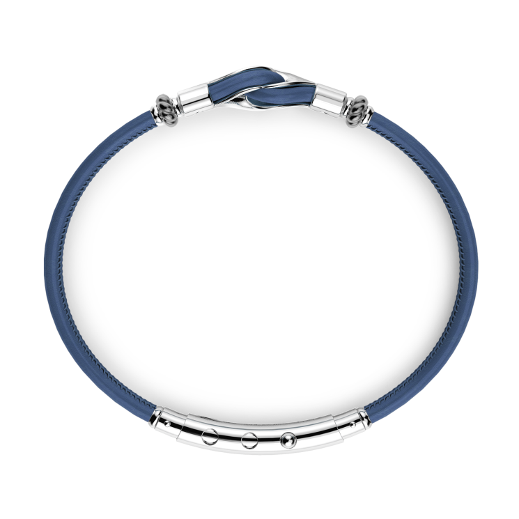 Zancan natural leather bracelet with silver knot.