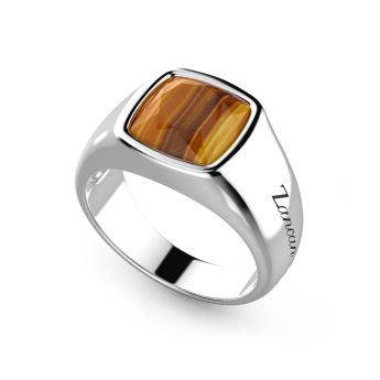 Anillo de plata con ojo de tigre. 2