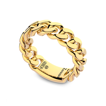 Zancan silver ring with groumette. 2